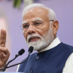 Prime Minister Narendra Modi speaking at an official event following BJP's victory in Legislative Council MLC elections.