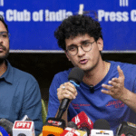 CJP chief spokespersons Ashutosh Ranka and Saurav Das.