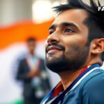Indian wheelchair badminton player on the Asian Para Games schedule day 7 podium