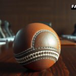 A cricket ball rests on an executive boardroom table ahead of a postponed BCCI IPL meeting.