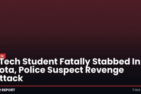 BTech Student Fatally Stabbed In Kota, Police Suspect Revenge Attack