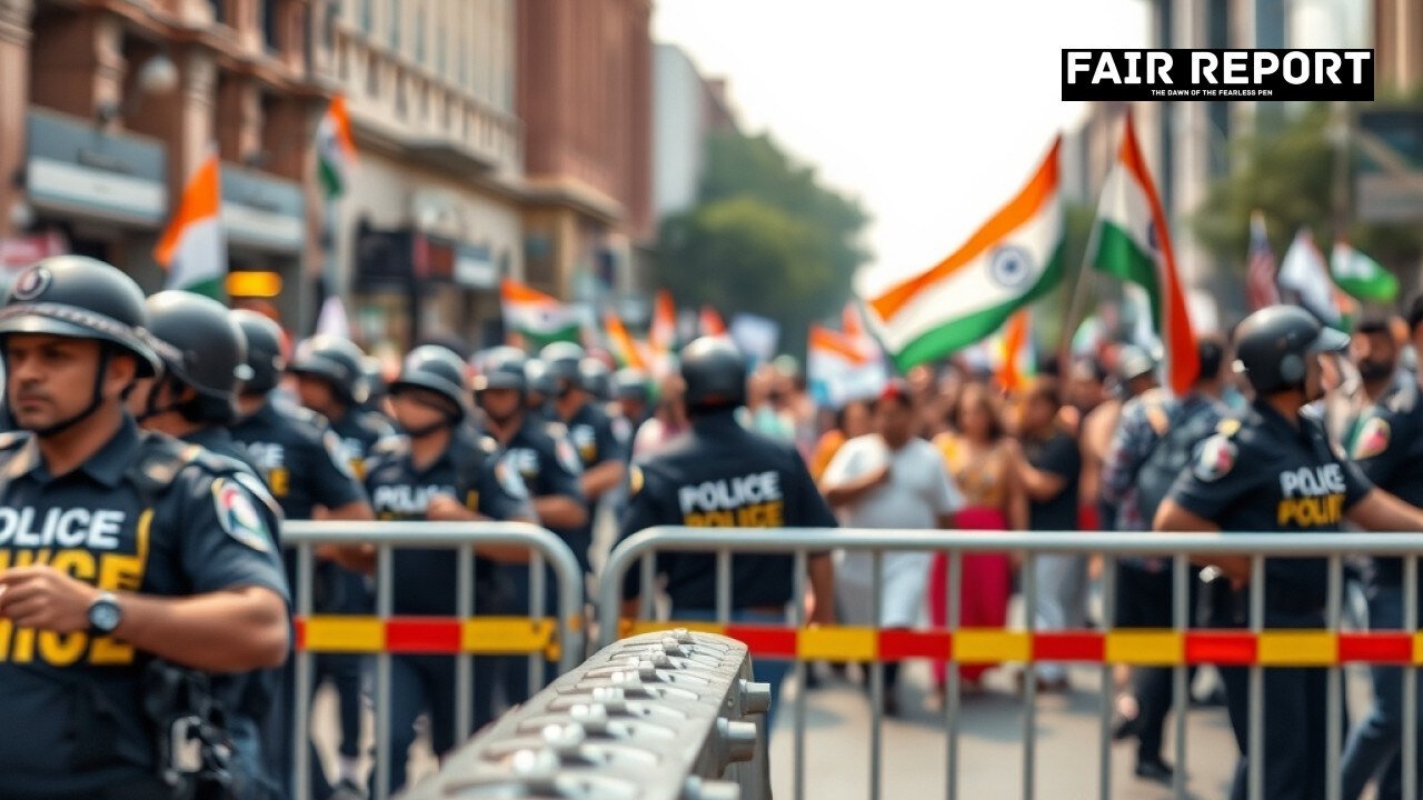 CJP Connaught Place Protest: Police Barricade