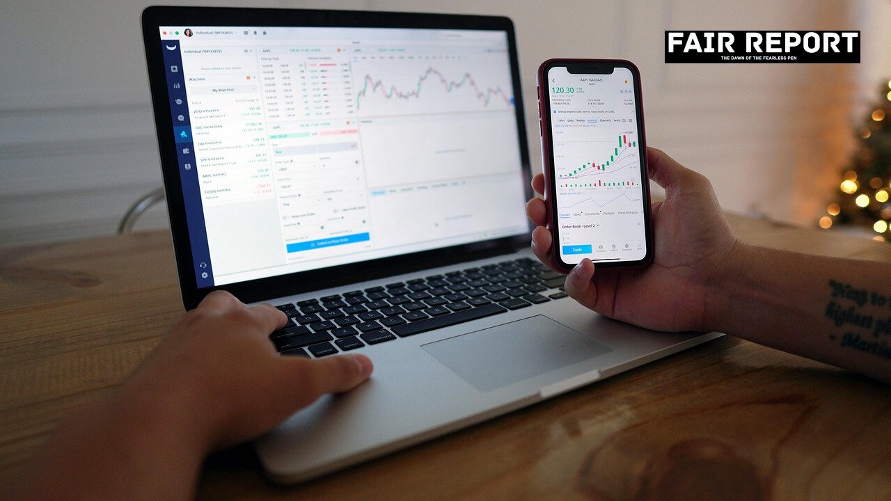 Close-up of a trader monitoring crude oil impact on Sensex and Nifty