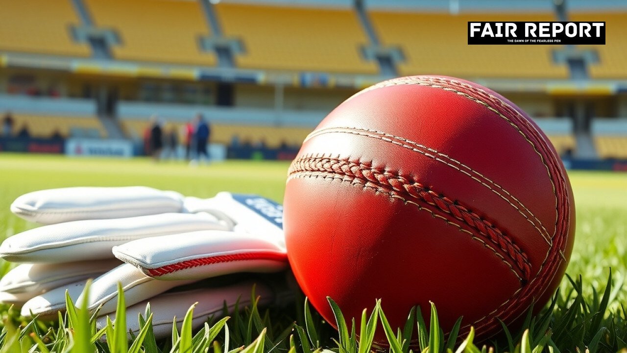 A cricket ball and wicketkeeping gloves on a pitch reflecting the CSK coaching overhaul changes