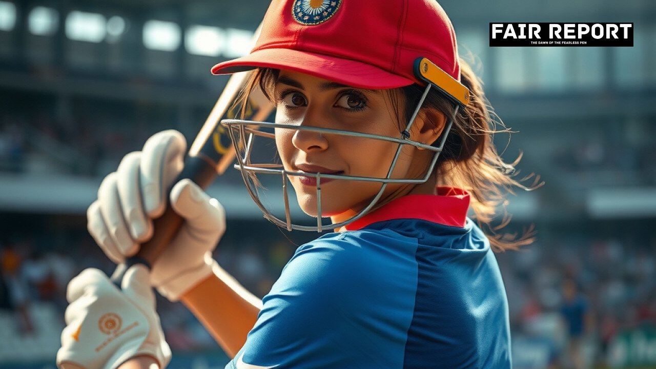 Harmanpreet Kaur batting during India vs Zimbabwe T20 series