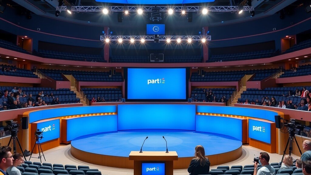 UK Conservative Party conference stage reflecting debates covered in india news today