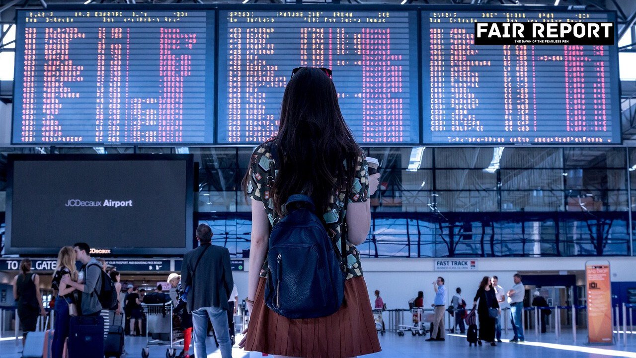 Navi Mumbai new routes aircraft at the airport gate