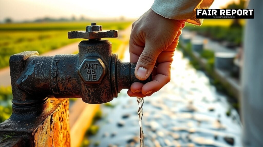 Image illustrating the Punjab water royalty claim over canal water