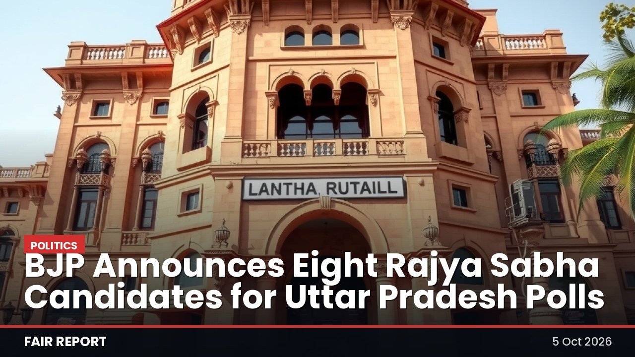 BJP announces eight candidates for Rajya Sabha elections from Uttar Pradesh