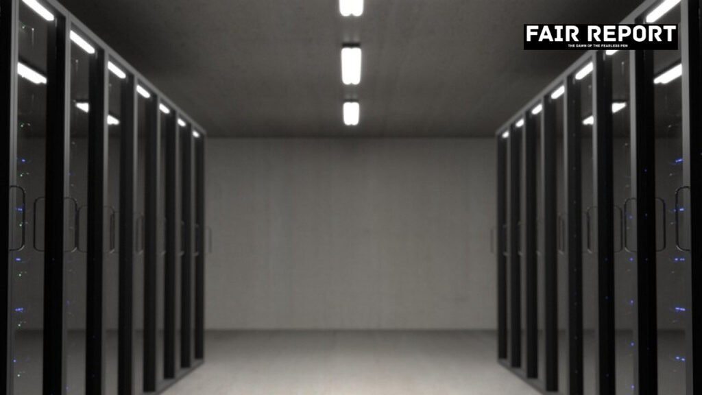 Server infrastructure and digital hardware representing the new RBI data centre facility.