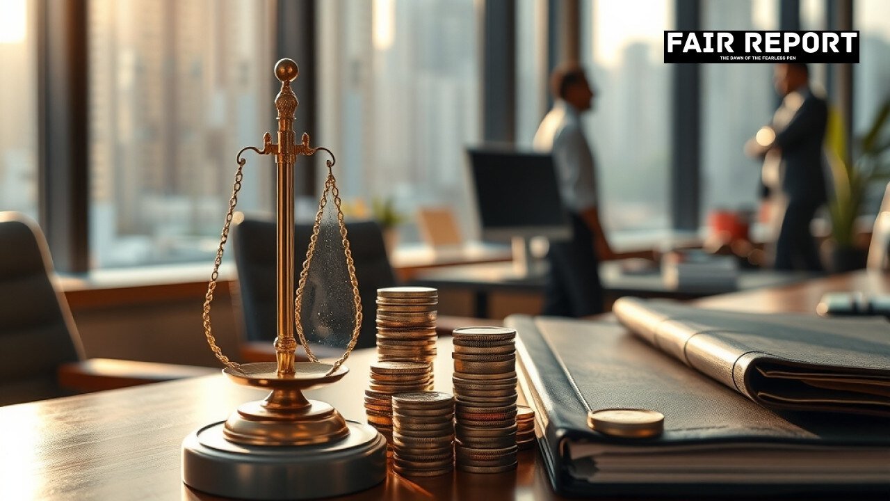 A financial balance scale representing an RBI repo rate hike decision