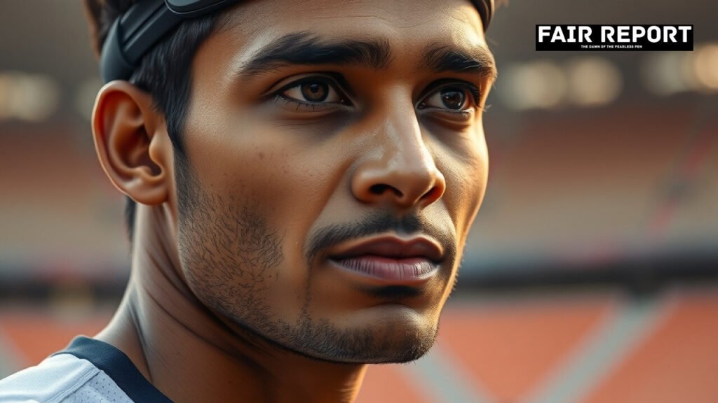 Indian football player wearing fitness tracker, part of the SAFF Championship squad