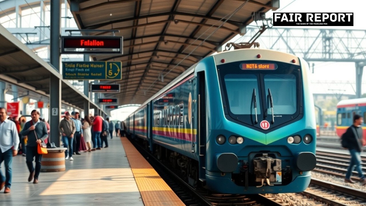 Santragachi and Khatipura Express train at an Indian railway station