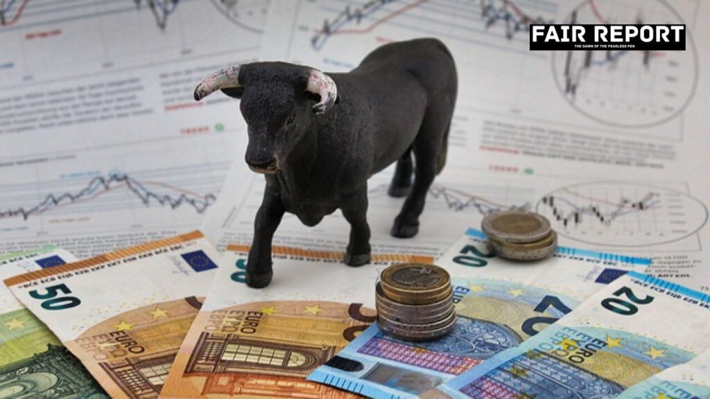 Stock trading desk symbolizing the session where the Sensex shoots up over 1500 points