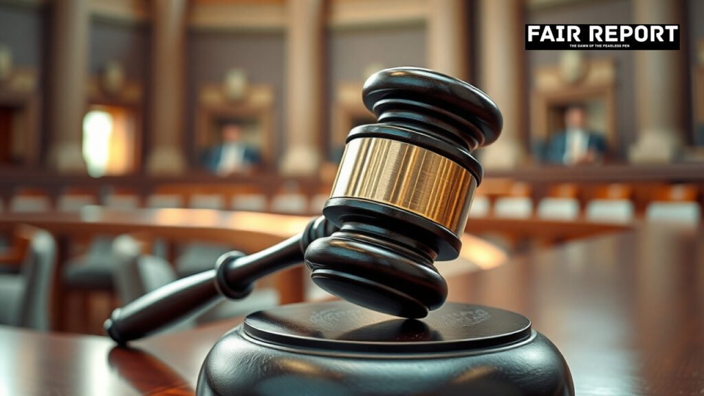 Judge's gavel symbolizing death penalty commutation debate in India